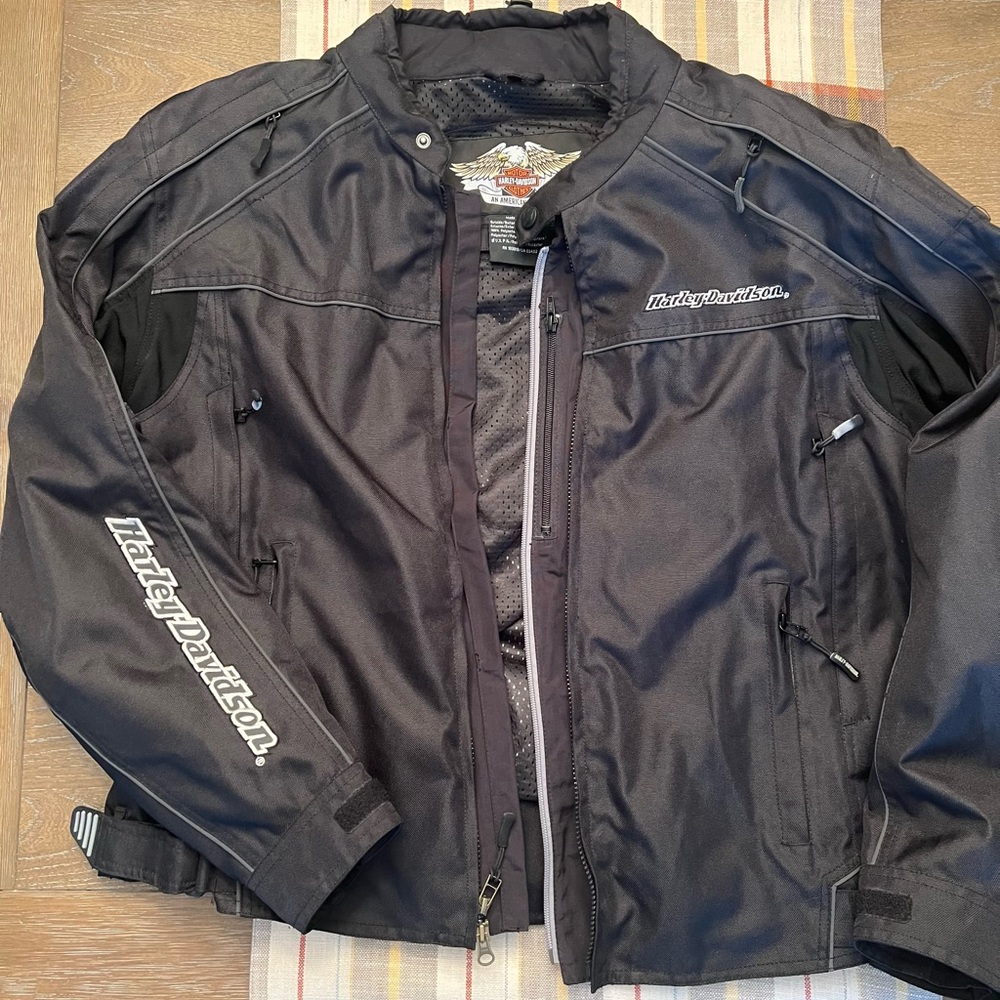 Harley-Davidson Black Men's Performance Riding Jacket with Logo